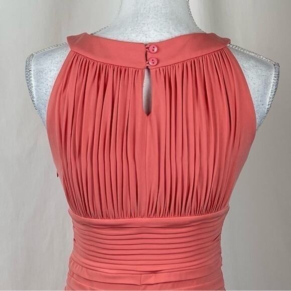 Sangria Tangerine Orange Bodycon Party Event Dress NWOT Size 4P - Picture 6 of 13